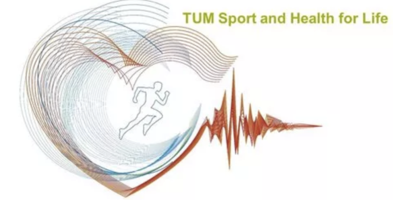 Logo mit einem sprintenden Männchen in einer angedeuteten Herzform und Pulsseismograph